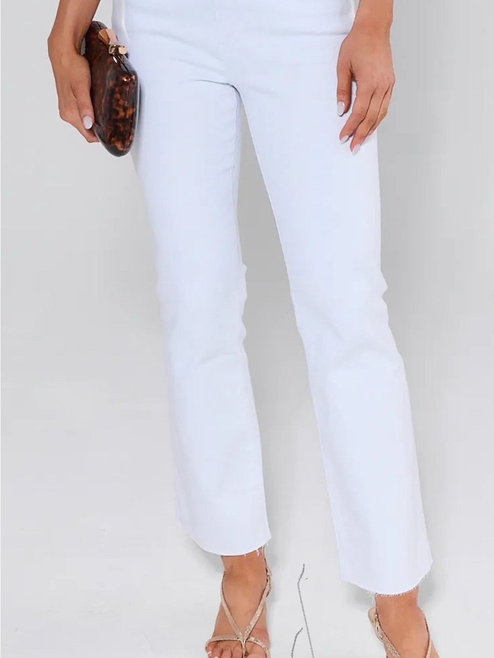 c. Pink White Skinny Jeans — Slim Stretch Fit